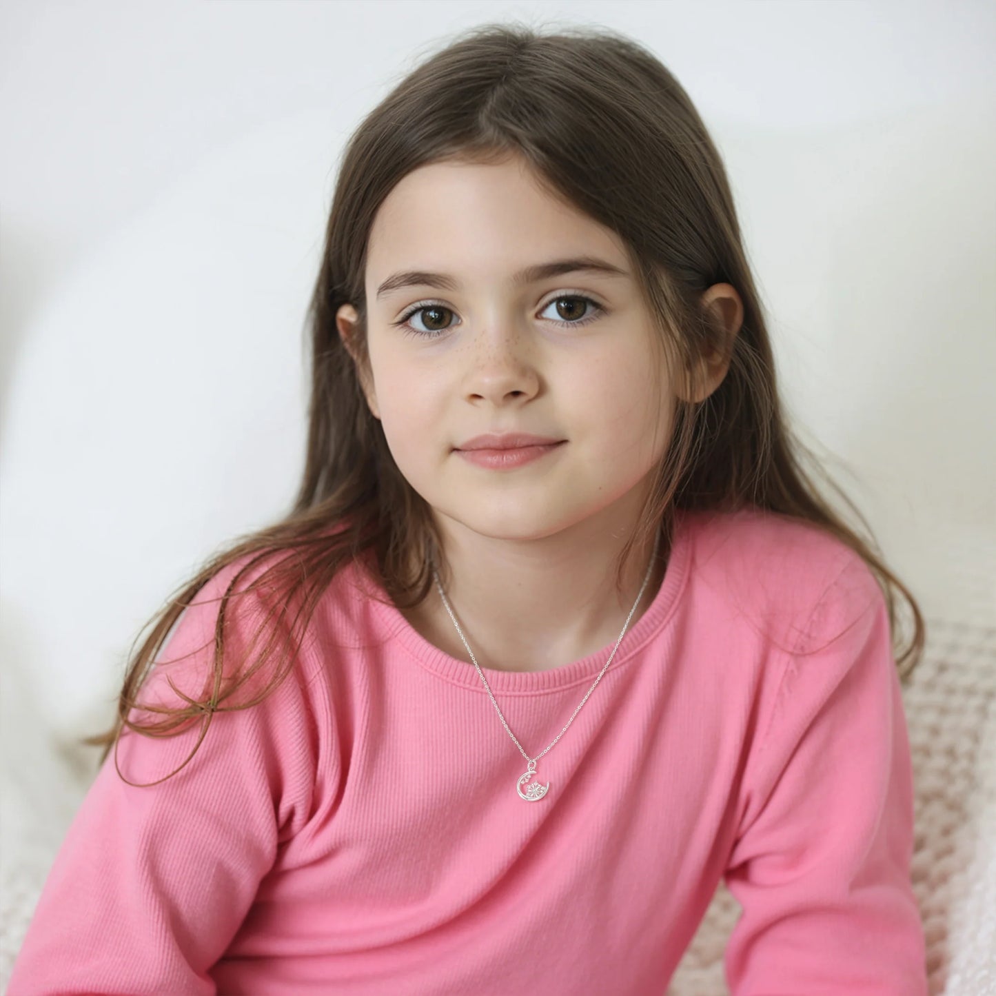 Soulyshine Lunar Snowflake Silver Necklace