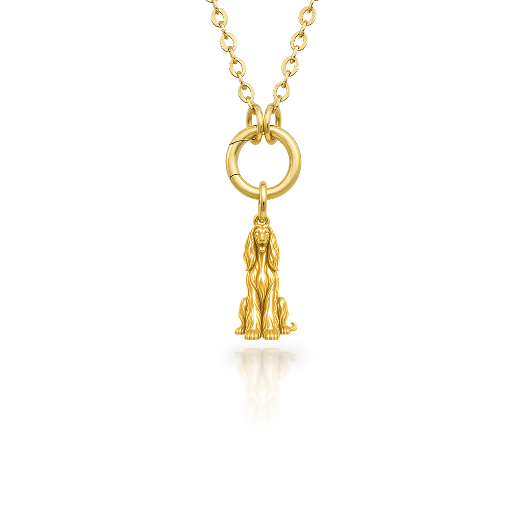 Afghan-Hound - 18K Gold Vermeil - 1st