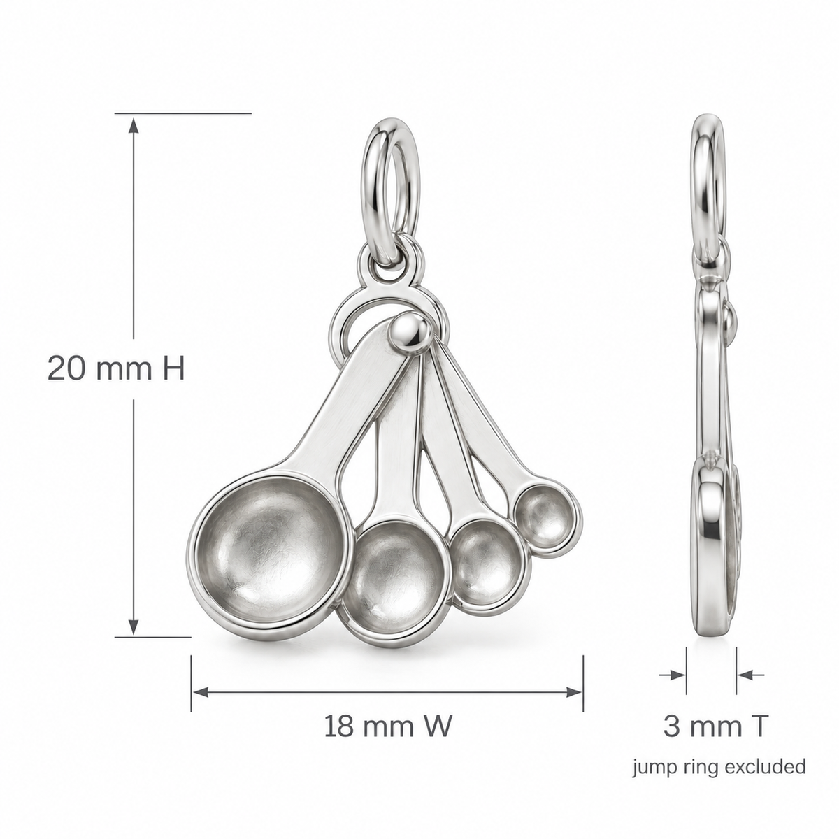 Measuring Spoon Fan Charm