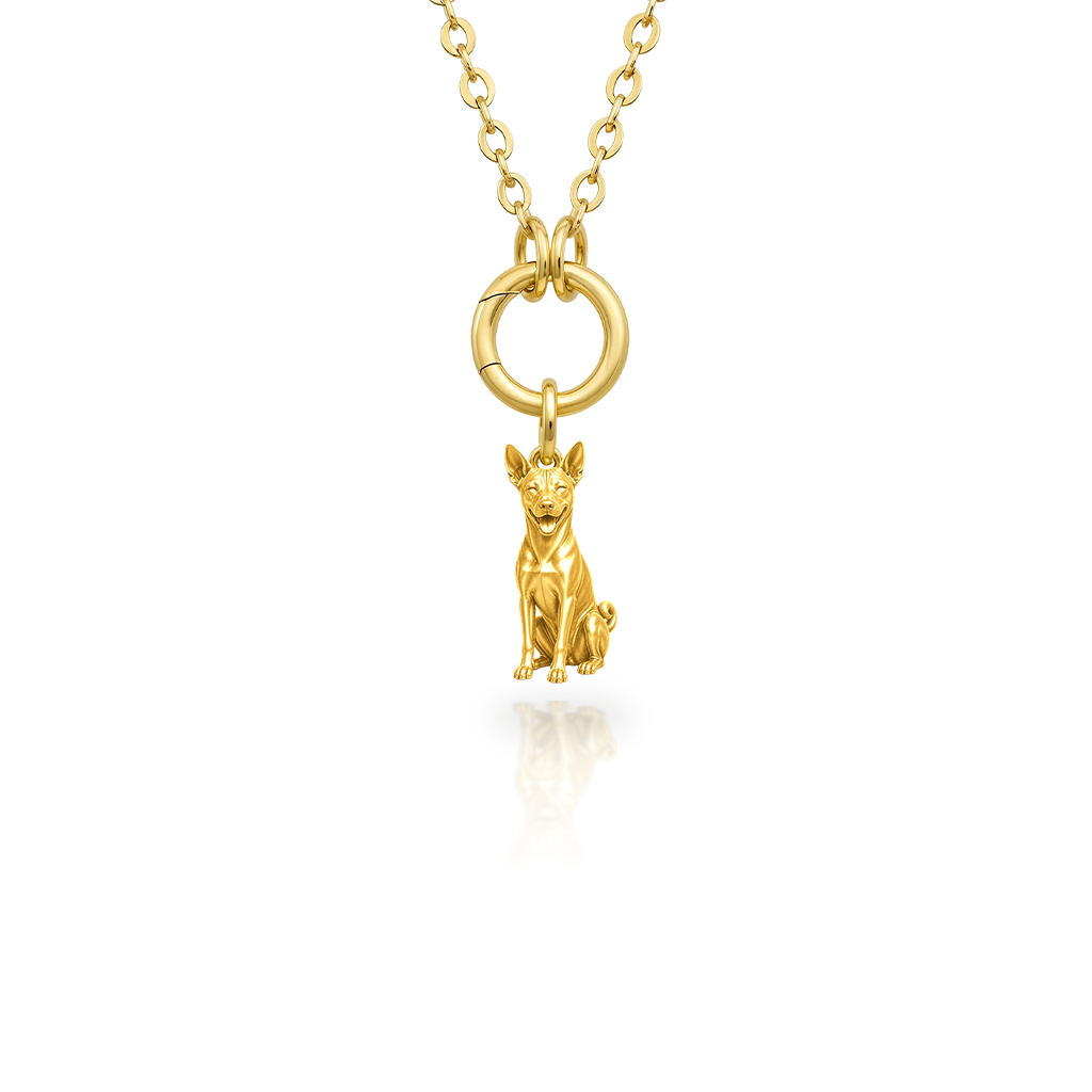 Basenji - 18K Gold Vermeil - 1st