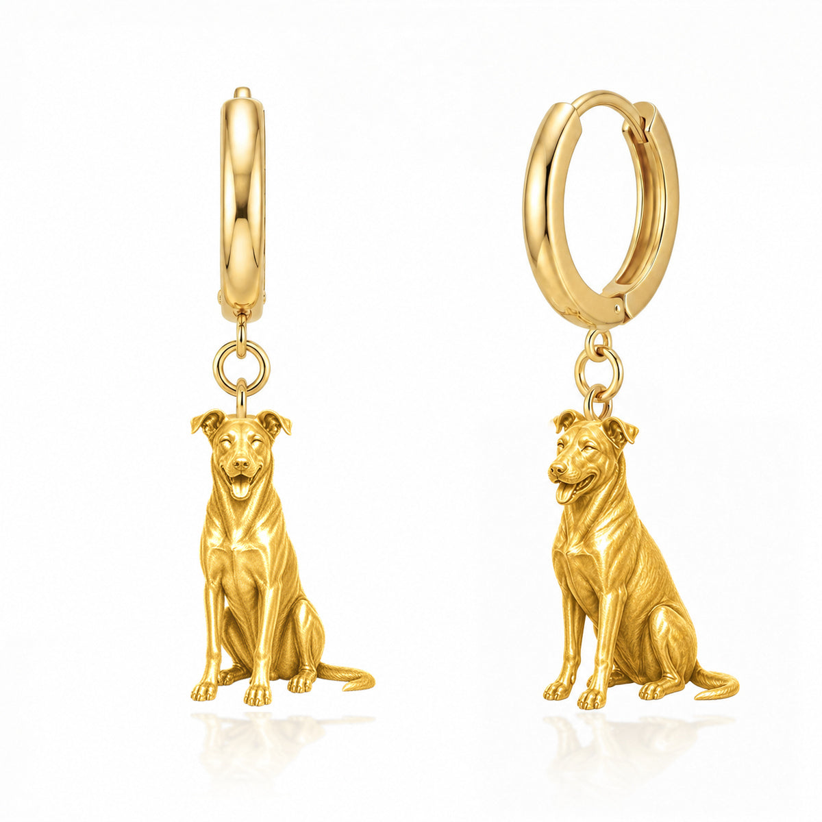 Beauceron personalized companion handcrafted huggie earrings