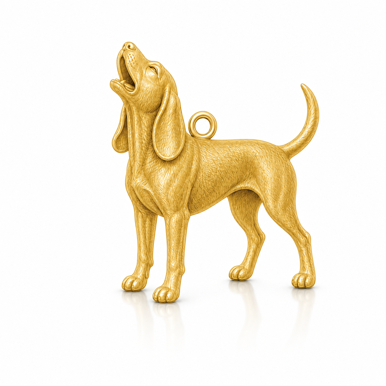 Soulyshine Black and Tan Coonhound Personalized Pet Companion Charm Only