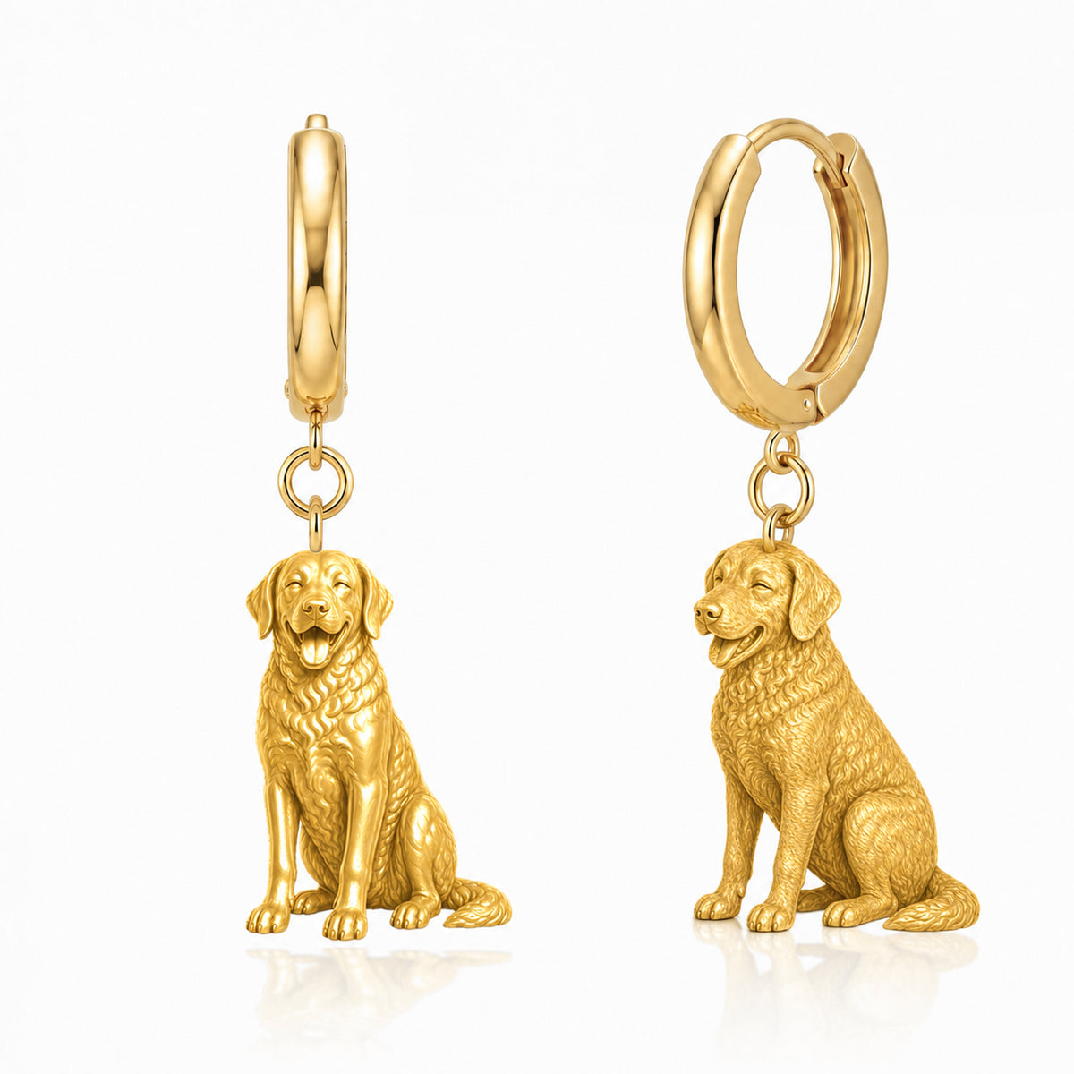 Chesapeake Bay Retriever personalized companion handcrafted huggie earrings