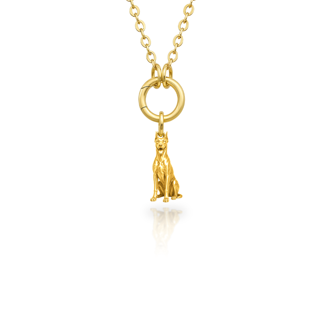 Doberman-Pinscher - 18K Gold Vermeil - 1st