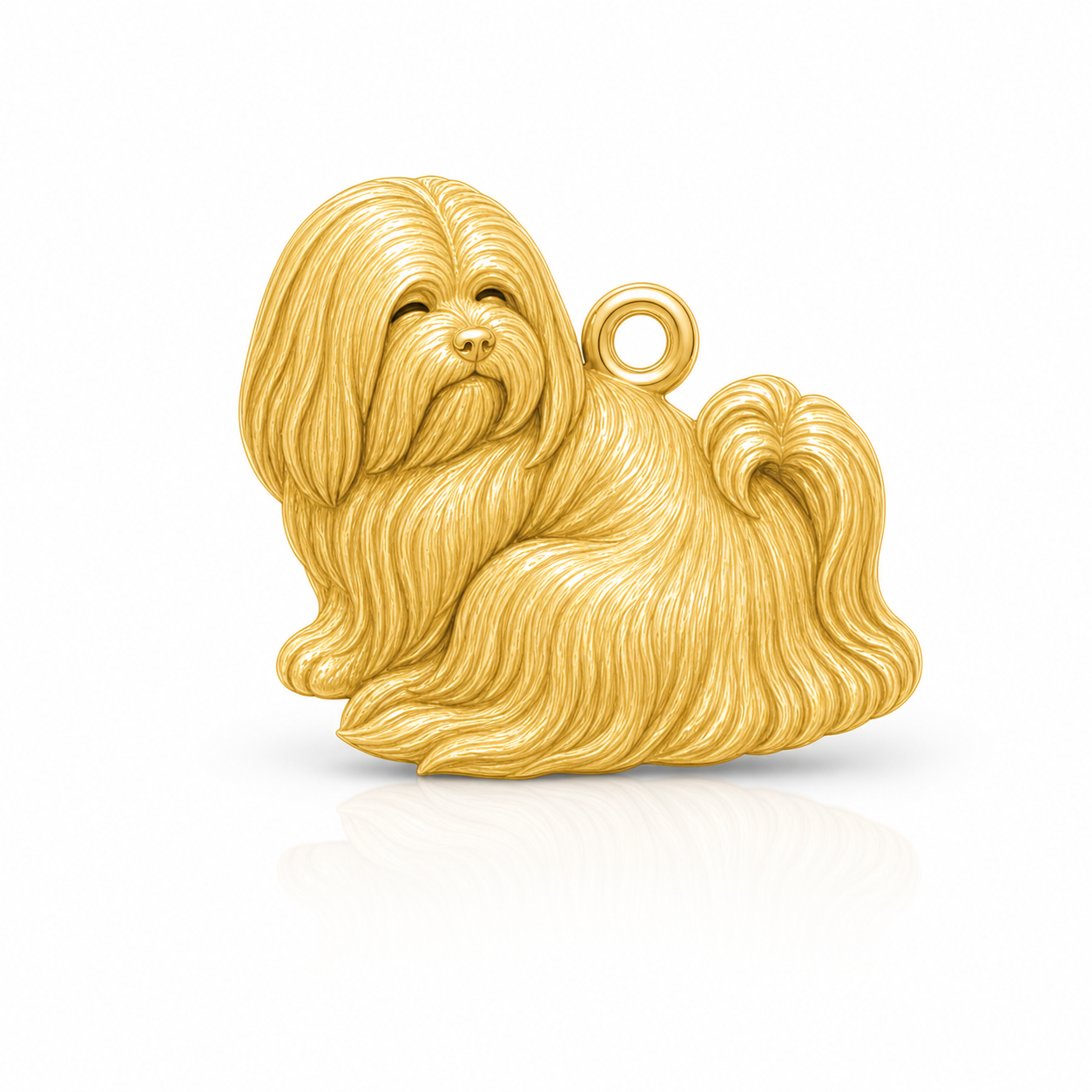 Soulyshine Lhasa Apso long coat Personalized Pet Companion Charm Only