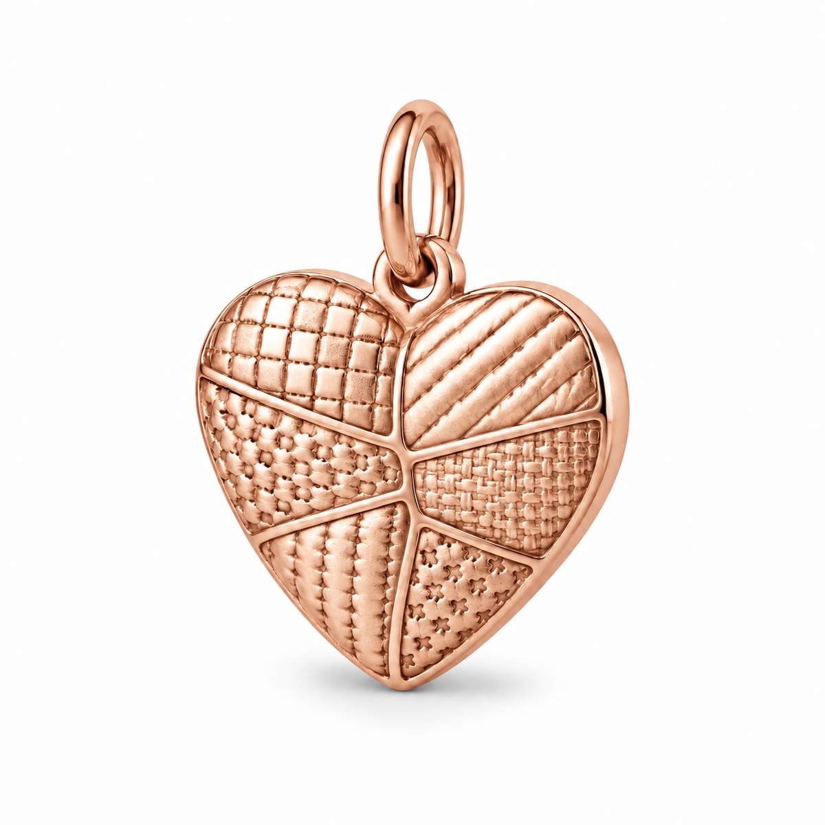 Patchwork Heart Charm