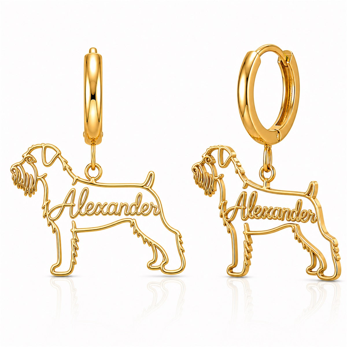 Black Russian Terrier - 18K Gold Vermeil - 1st