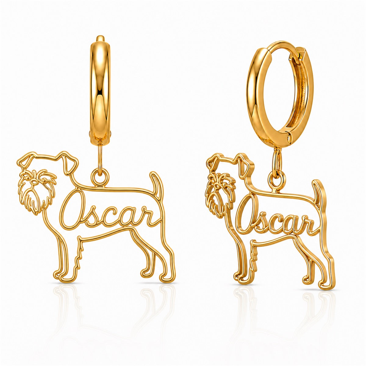 Brussels Griffon rough coat - 18K Gold Vermeil - 1st