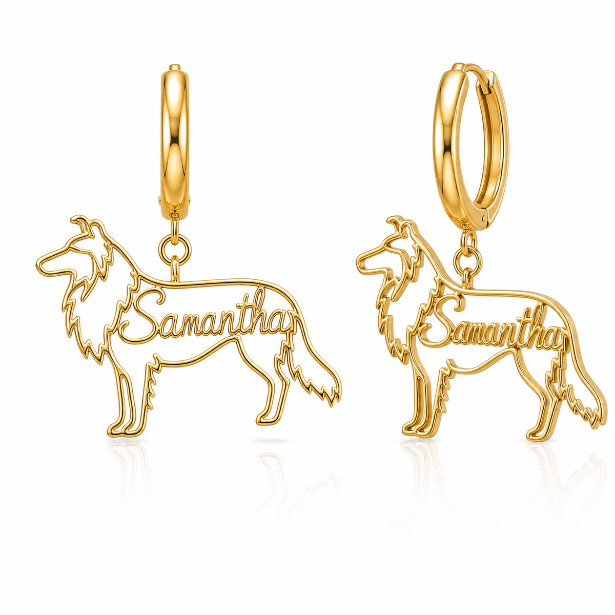 Collie rough coat - 18K Gold Vermeil - 1st