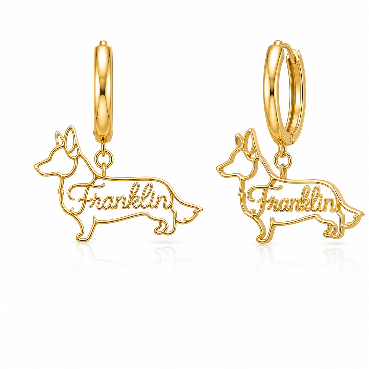 Corgi Cardigan - 18K Gold Vermeil - 1st
