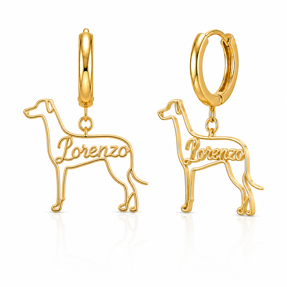 Italian Greyhound - 18K Gold Vermeil - 1st