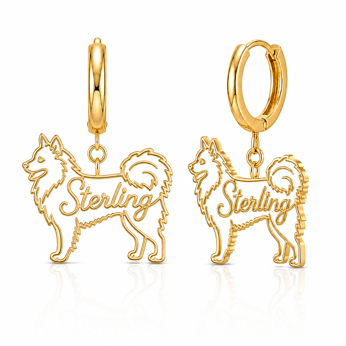 Keeshond - 18K Gold Vermeil - 1st