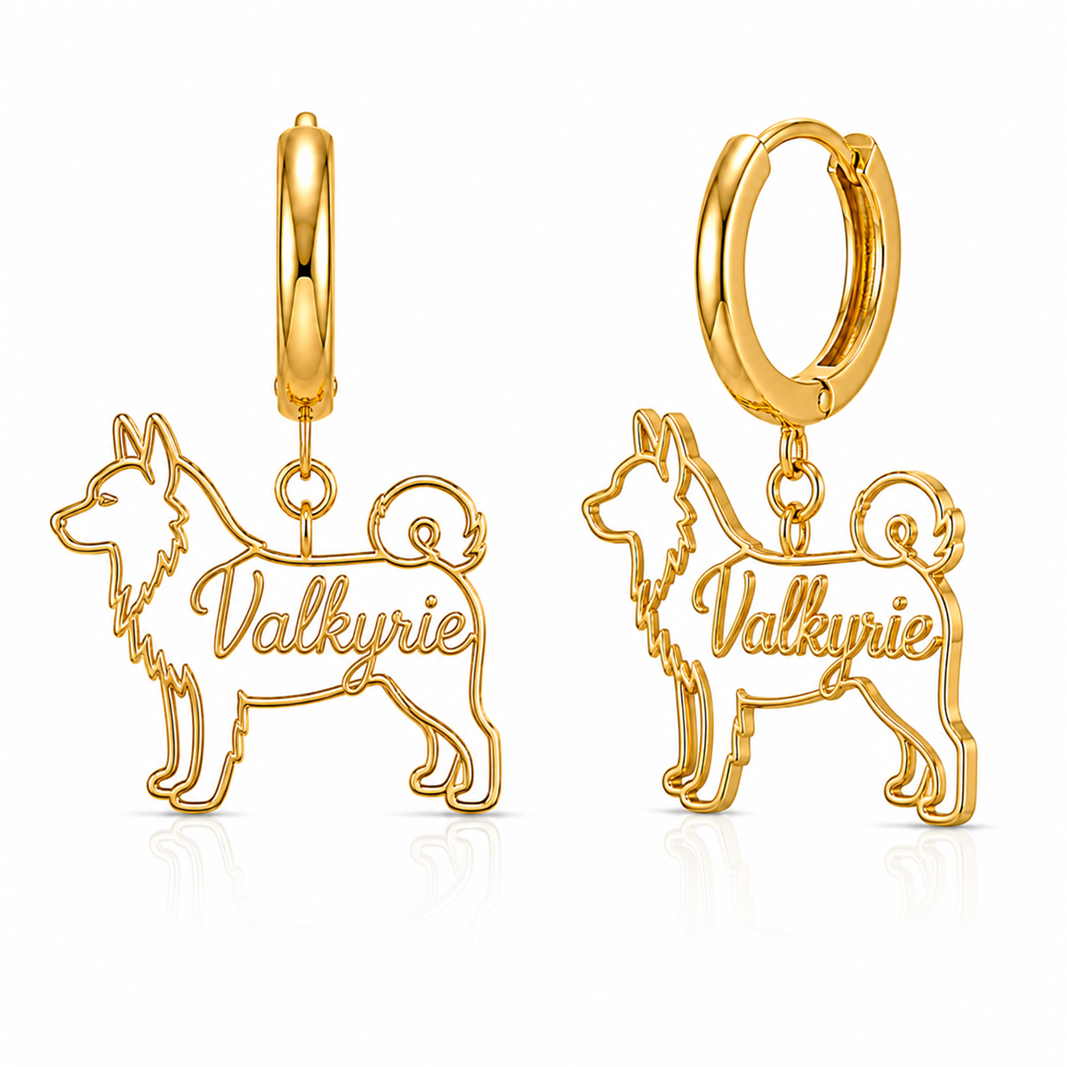 Norwegian Elkhound - 18K Gold Vermeil - 1st