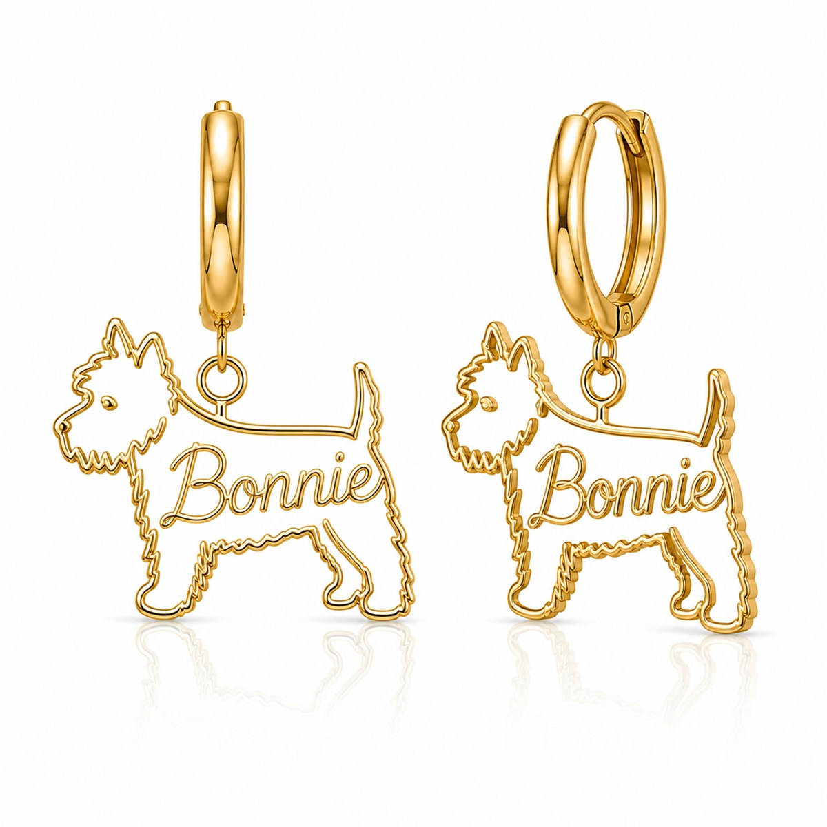 West Highland White Terrier - 18K Gold Vermeil - 1st