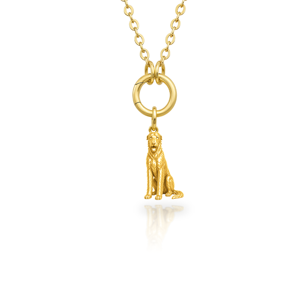 Scottish-Deerhound - 18K Gold Vermeil - 1st