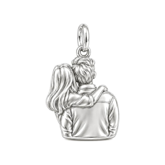 Always by Your Side Couple Charm and Polyester Cord Bracelet Set