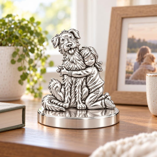Best Friend Hug Keepsake Plaque – worn / in use