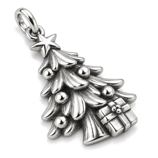 Christmas Morning Charm — Silver Super Macro | charm-topics-remaining-444-2026-09-14 | topic-146