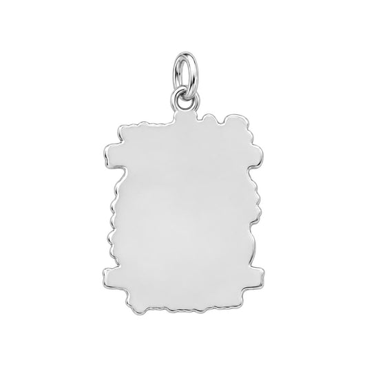 Crazy Daughter Duo Charm Bracelet – Personalized Mom Gift – back of the charm, engraving area