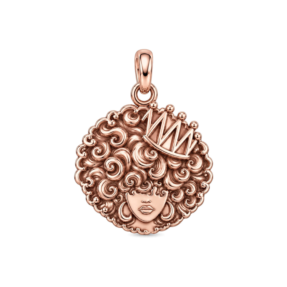 Crowned Soul Girl Charm and Polyester Cord Bracelet Set
