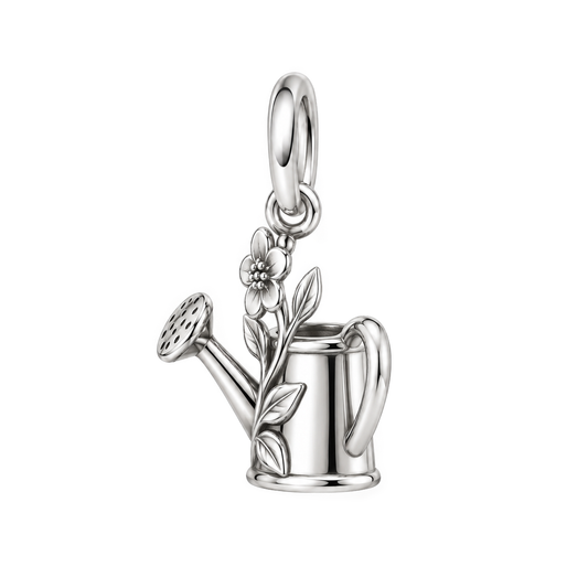 Drops of Spring Watering Can Charm and Polyester Cord Bracelet Set