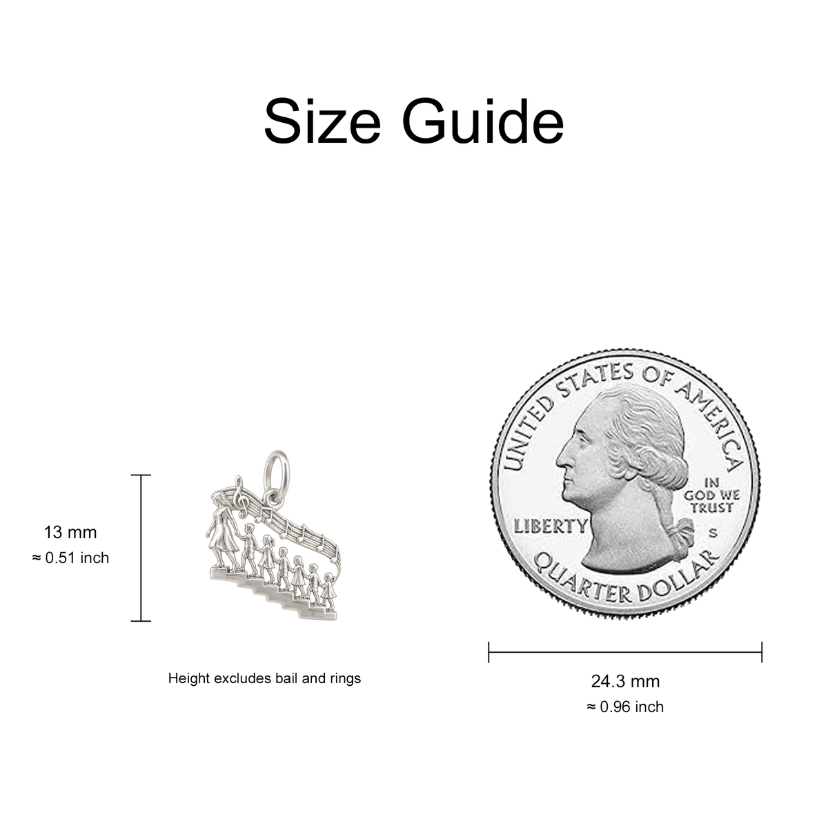 Family on a Staircase Charm — Size Guide — 13 mm body excluding bail and rings — 50-works-silver-20260916-145
