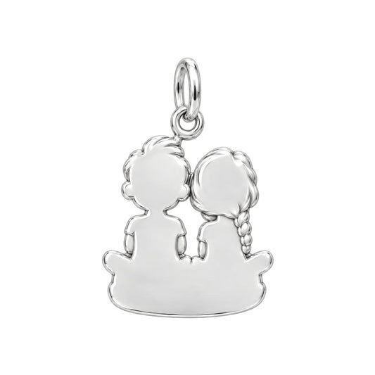 Father and Daughter Charm Bracelet – Personalized Couple Gift – back of the charm, engraving area