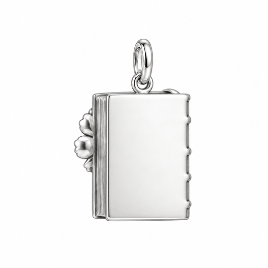 Floral Birthday Book Charm and Polyester Cord Bracelet Set