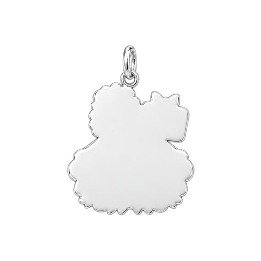 Grandma's Holiday Baking Charm Bracelet – Personalized Grandma Gift – back of the charm, engraving area