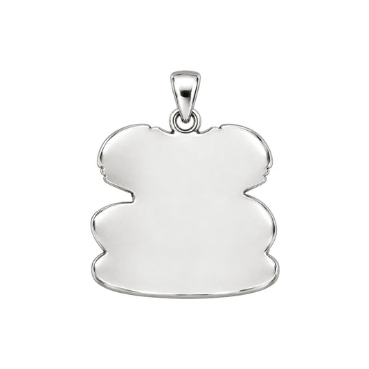Gridiron Glory Gear Charm Bracelet – Personalized Mom Gift – back of the charm, engraving area