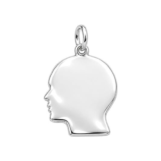 Inner World Mind Map Charm Bracelet – Personalized Hobbyist Gift – back of the charm, engraving area