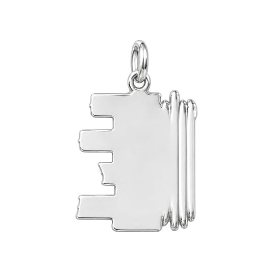 Legacy Timeline Charm Bracelet – Personalized Grandpa Gift – back of the charm, engraving area