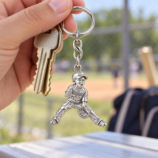 Little MVP In The Field Charm Keychain – worn / in use