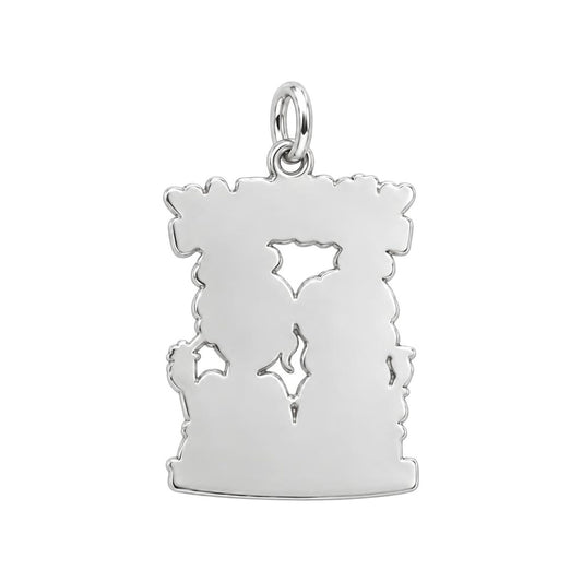 Loyal Bestie Humor Charm Bracelet – Personalized Best Friend Gift – back of the charm, engraving area