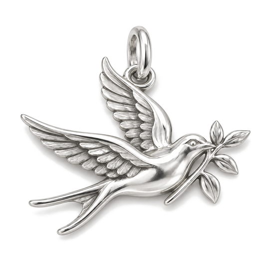 Lucky Swallow Charm — Silver Super Macro | charm-topics-remaining-444-2026-09-14 | topic-222