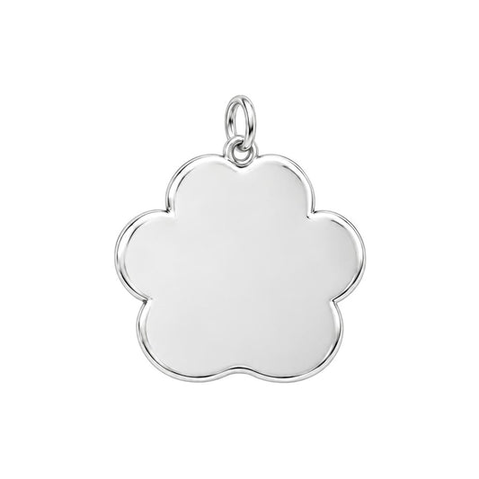 Merry Woofmas Paw Charm Bracelet – Personalized Dog Mom Gift – back of the charm, engraving area