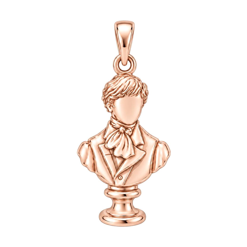 Price And Prejudice Bracelet – Timeless Love Keepsake – rose gold charm, front view
