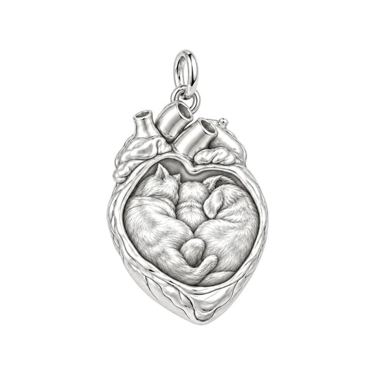 Puppies in My Heart Charm and Polyester Cord Bracelet Set