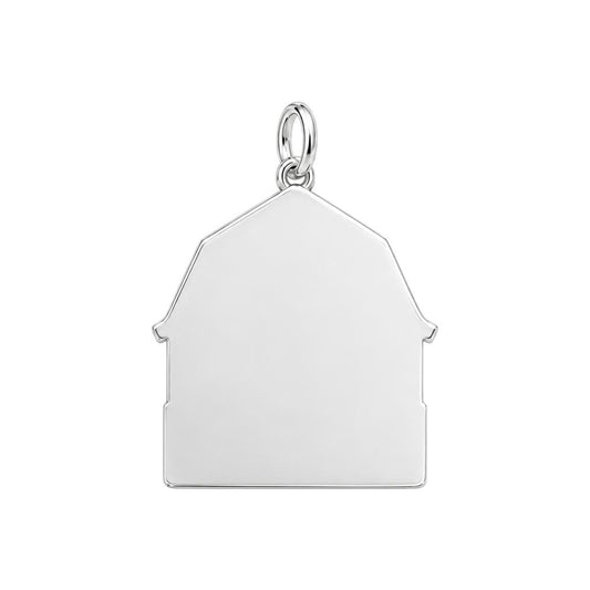 Rise and Shine Chicken Coop Charm Bracelet – Personalized Mom Gift – back of the charm, engraving area