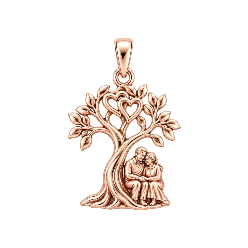 Rooted in Love Couple Charm and Polyester Cord Bracelet Set