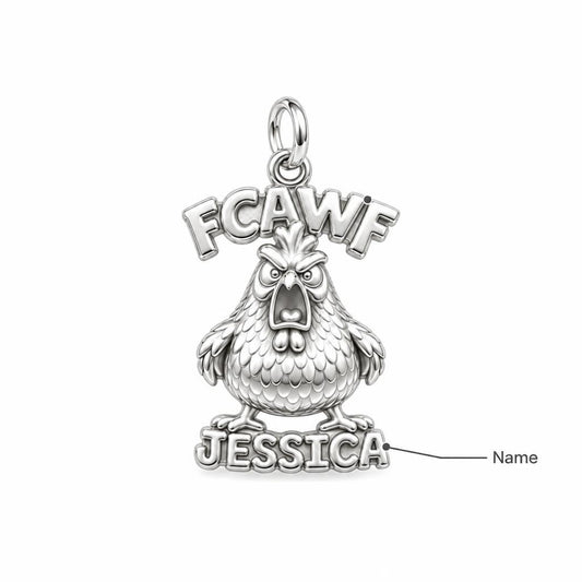Sassy Screaming Hen Charm Bracelet – Personalized Mom Gift – personalization guide