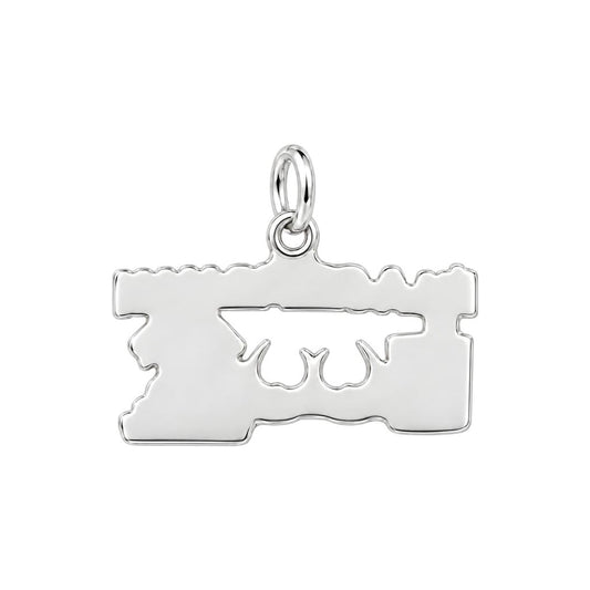 Simple Man Favorites Charm Bracelet – Personalized Man Gift – back of the charm, engraving area