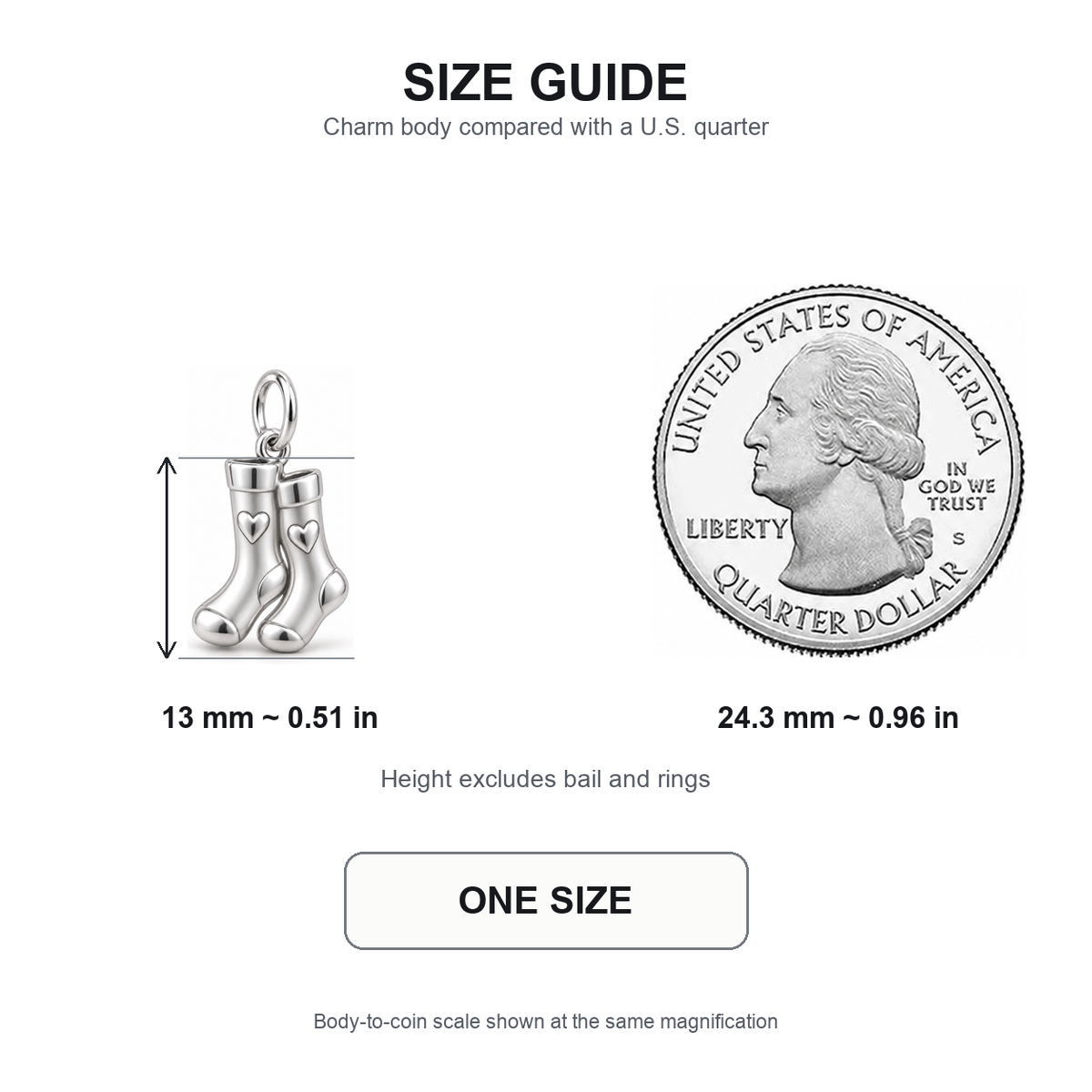 Nurse Compression Socks Dangle Charm | 13 mm size guide | f2c6e942d930fb0ca02e21eea901a8d8f19f4de785c5e3704eaa9277340f90b7