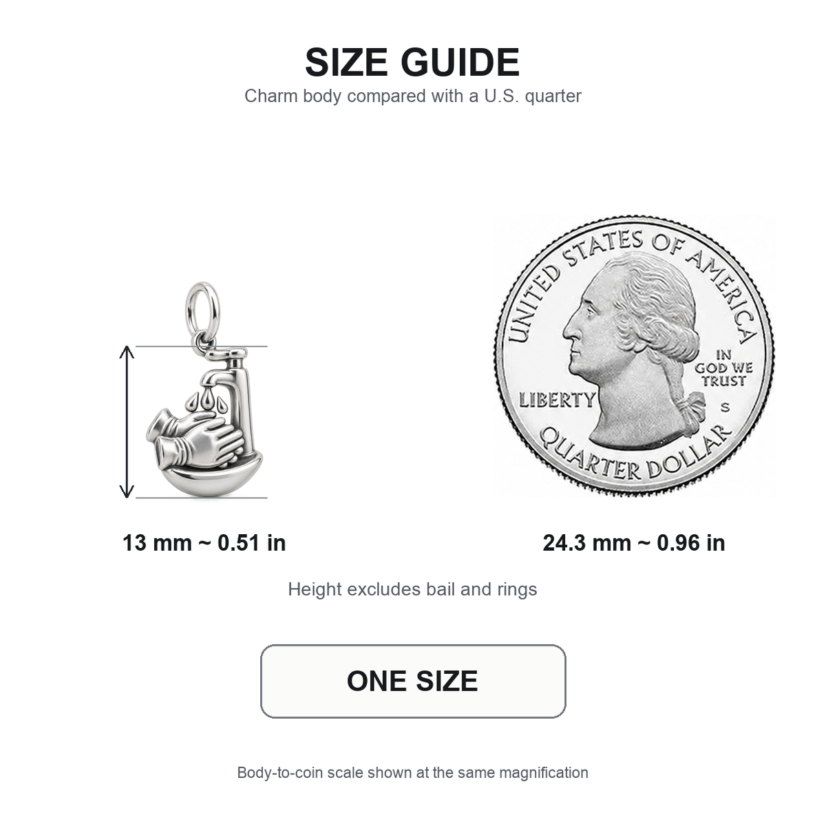Nurse Hand Washing Dangle Charm | 13 mm size guide | 3e29925a2ef564a8d292e4c5fb472c5f0d9a7a4226a84ebeb56b020b7ed5b347