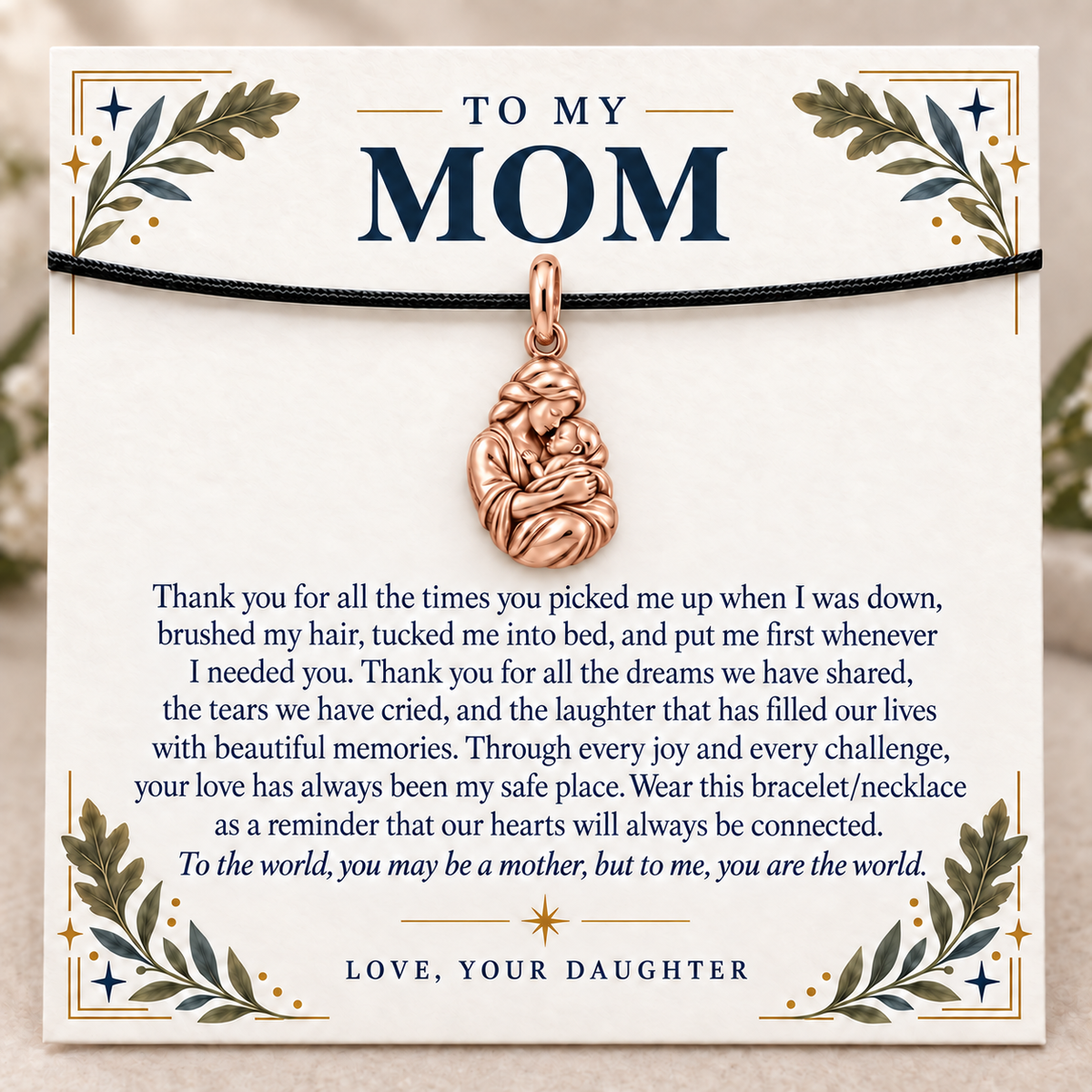 Mother's Embrace Hearts Always Connected Charm | rose | 2ca35dc8804b7934c04bca180cfcd6fcea64444eeedc5e15cf748155d16125b1