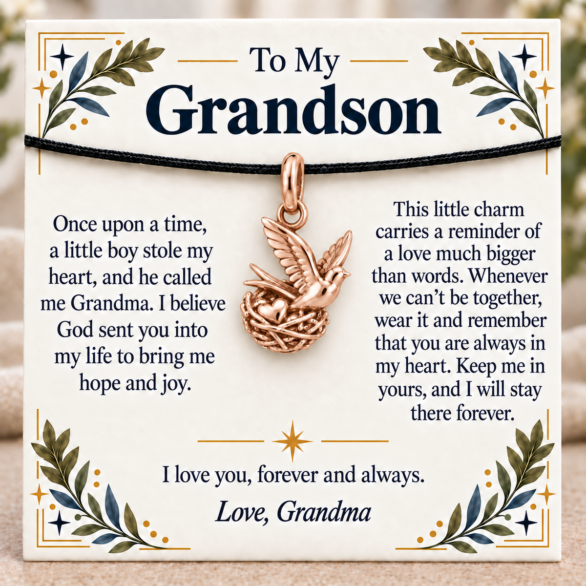 Forever In My Heart Bird Nest Charm | rose | a644a45d0fb909502e615df5dff4b56c950b5946c6201c1432523c084d224e3e
