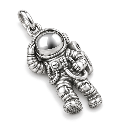 Space Explorer Charm — Silver Super Macro | charm-topics-remaining-444-2026-09-14 | topic-198