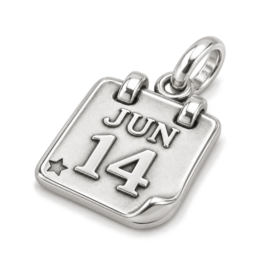 Special Date Calendar Charm — Silver Super Macro | charm-topics-remaining-444-2026-09-14 | topic-254