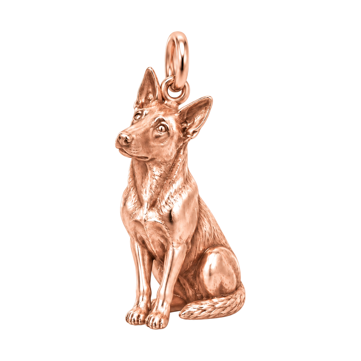Belgian Malinois — The Way You Look at Me Every Day Charm — Rose Gold