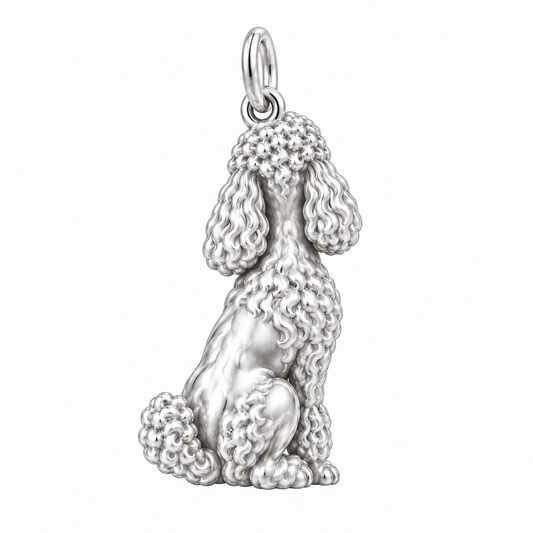 Poodle - standard — Back view (silver reference)
